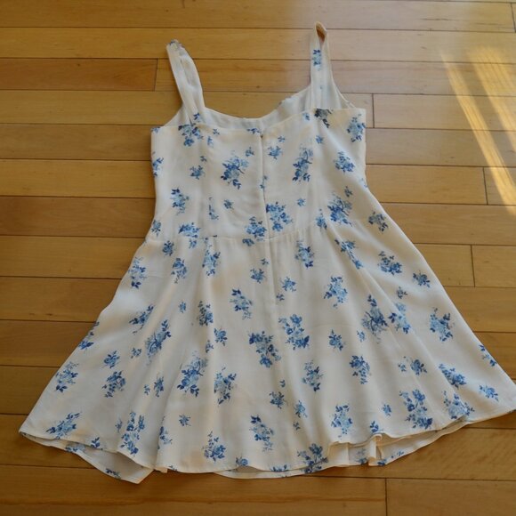 Reformation Valencio Dress Ivory Size 8 - Picture 11 of 15